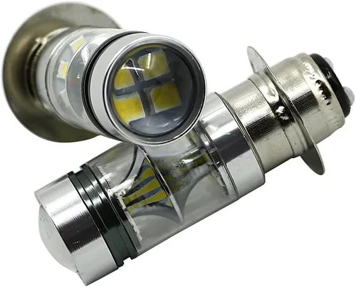 Vista 6 de motoparty Para Kawasaki Bayou 220 300 KFX 400 KLX 250R 300 Lakota Prairie 360 400 100W Blanco de Alta Potencia H6 (2 piezas)