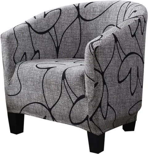 Vista 15 de HOTNIU Funda para silla de club, fundas para sillas de bañera para sillones, funda elástica para sillón, protector de silla de club, cubiertas