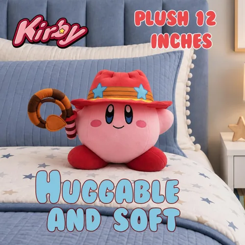 Vista 6 de Just Toys LLC Peluche Kirby de 12.0 in (Cowboy Whip)