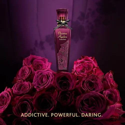 Vista 5 de Christina Aguilera Violet Noir, Perfume para mujer, Eau de Parfum en aerosol, 0.5 onzas líquidas