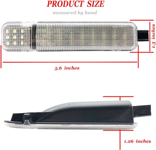 Vista 2 de Luces de cortesía del panel de puerta interior LED RGB con control por APP, compatible con Chevy Silverado GMC Sierra 1500 2500 3500 Pickup, luz