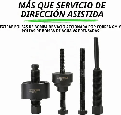 Vista 4 de OEMTOOLS Kit de extractor e instalador de polea de dirección asistida, remueve e instala poleas de bomba de dirección asistida en la mayoría