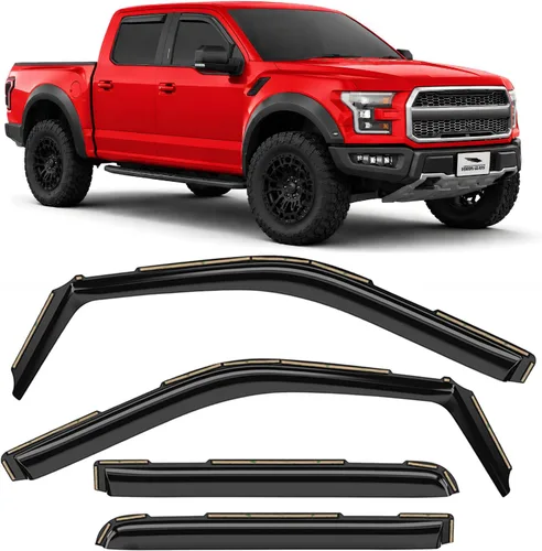 Vista 9 de Voron Glass in-Channel Rain Guards for Chevy Equinox 2018-2024 Para Equinox 18-24