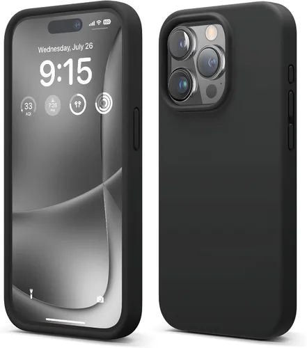Vista 20 de elago Compatible con Funda para iPhone 15 Pro, funda de silicona líquida, funda protectora de cuerpo completo, a prueba de golpes, funda delgada