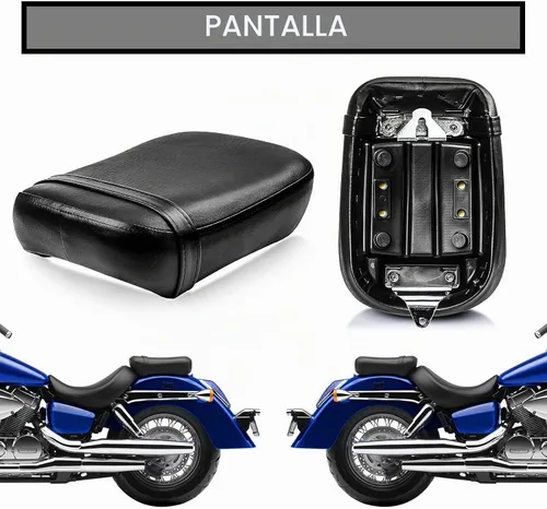 Vista 6 de PSLER Cojín para asiento trasero de pasajero para Shadow Aero VT750C 2004-2023 Reemplazo del asiento del pasajero trasero diseñado