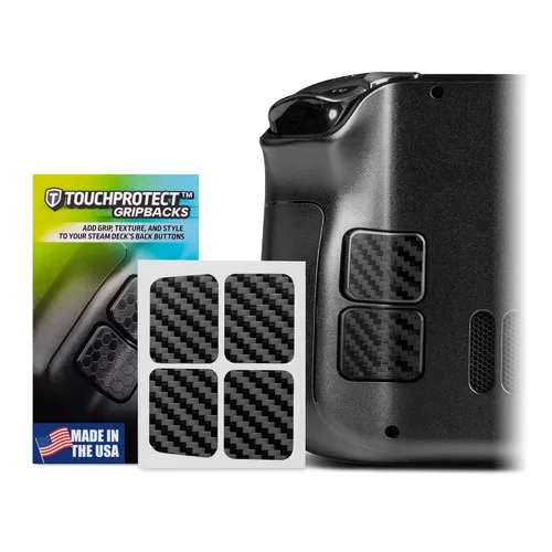 Vista 7 de TouchProtect GripBacks - Steam Deck OLED compatible Back Button Enhancement Add More Grip and Control to your Deck! (Mini Hex)