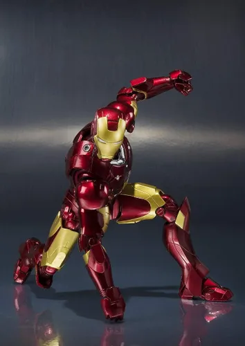 Vista 5 de S.H.Figuarts - Figura de acción Iron Man Mark 3, sobre 6.102 in, ABS, PVC y fundida a presión