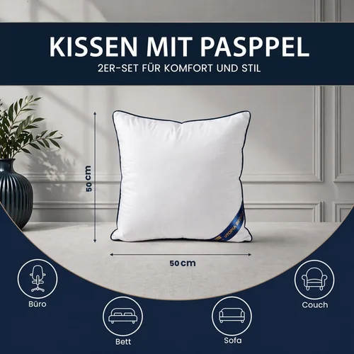 Vista 14 de Utopia Bedding - Relleno de almohadas decorativas (paquete de 2, color blanco), almohadas para sofá, cama y sofá de 12 x 12 pulgadas, relleno