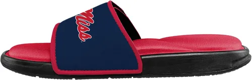 Vista 128 de FOCO Sandalias deportivas de espuma para ducha con logotipo de equipo universitario de la NCAA para hombre