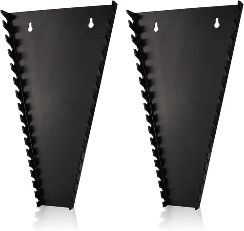 Vista 10 de ALOANES Organizador de llaves de plástico ABS de 64 ranuras, organizador de llaves colgantes estándar para caja de herramientas y pared, compatible