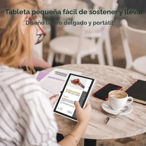 Vista 6 de HNVHNV Tablet Android 15 de 7 Pulgadas, 9 GB RAM 32 GB ROM 1 TB Expansión, Procesador Quad-core, Cámara Dual, WiFi 5G/2.4G, Bluetooth, Control Negro