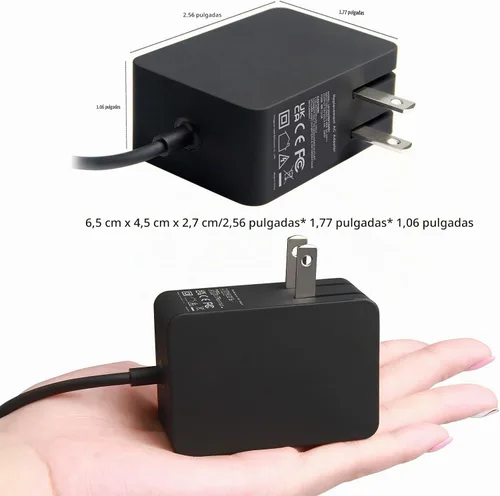 Vista 2 de Cargador adaptador de CA de fuente de alimentación de tableta de 24 W para Microsoft Surface RT, Surface 2, Surface Pro 1, Surface 1512 1516 i5 i7