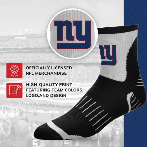 Vista 5 de NFL Youth Performance Quarter Length Socks - Our high-performance socks provide superior comfort for active feet