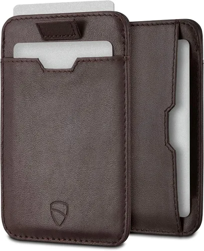 Vista 51 de Vaultskin CHELSEA - Cartera de piel delgada con bloqueo RFID para hombre, tarjetero minimalista con bolsillo frontal