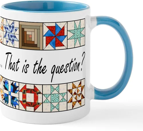 Vista 42 de CafePress I'd Rather Be Quilting Mug Taza de café de cerámica de 11 oz (11.0 fl oz)
