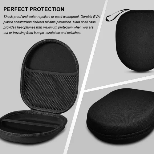 Vista 3 de Estuche organizador de auriculares duros, bolsa de almacenamiento compatible con E7 PRO QC35 WH-CH500 XB450 550AP 650BT 950B1 N1 AP Sony MDR-ZX100