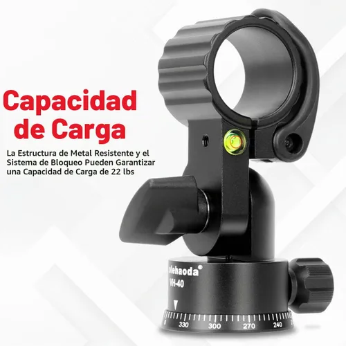 Vista 4 de Koolehaoda Brazo de extensión de trípode de 16.5" con columna central horizontal, extensión de boom de 28mm con base giratoria rotativa de 360°