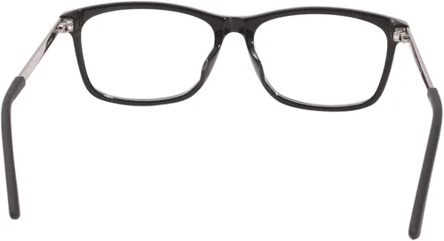 Vista 4 de Gucci Web GG0699OA 001 - Lentes para hombre, con borde completo, rectangular, 2.126in, Negro Transparente Negro