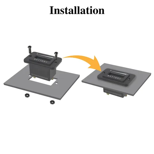 Vista 5 de Jayron Medidor indicador de batería de plomo ácido/medidor de capacidad de batería impermeable, alerta de descarga de batería digital LCD universal