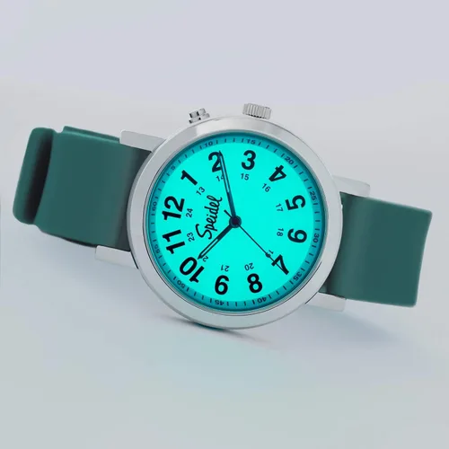 Vista 2 de Speidel Glow Scrub Watch,Electroluminescent Dial,Nurses,Doctors,Students 3ATM, Engraveable