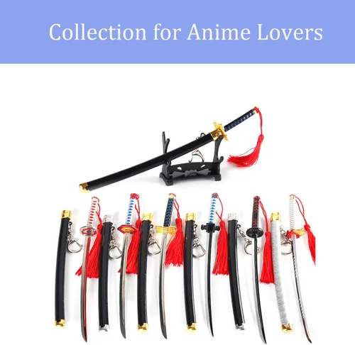 Vista 5 de Llavero Demon Slayer con espada Katana para colección