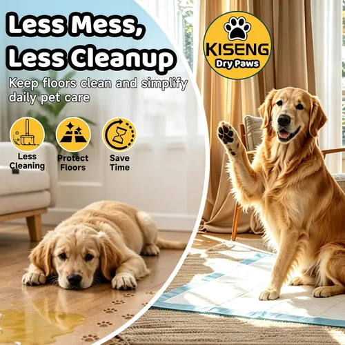 Vista 10 de 100 Count Dog Pee Pads 34" x 28", Super Absorbent Leak-Proof Training Pads