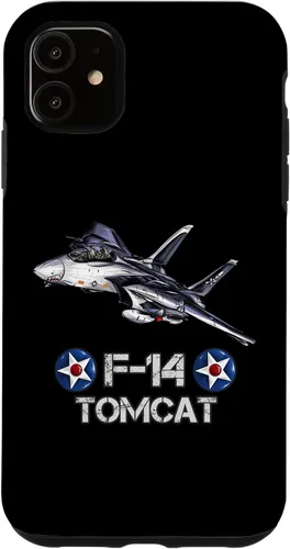 Vista 8 de Vintage F-14 Tomcat Fighter Jet Aviación Militar Estuche de Regalo para iPhone 17