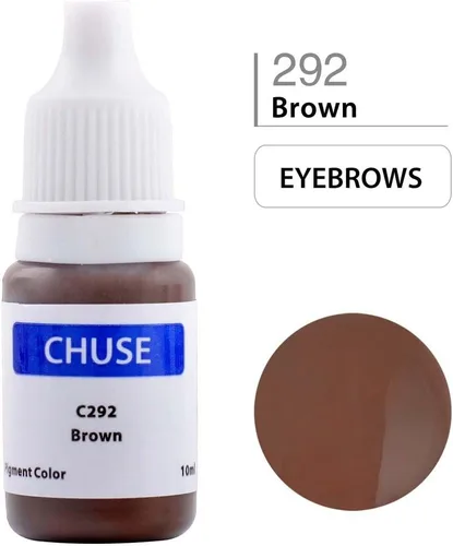 Vista 3 de CHUSE Microblading Ink Pigmento de maquillaje permanente 0.35 oz/0.3 fl oz Pigmento Microblading de tinta para cejas Delineador de ojos (C292 marrón)