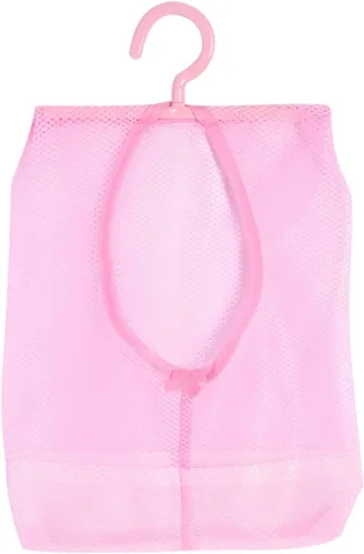 Vista 8 de Bolsa de malla multiusos para colgar con colgador para calcetines, medias, brasier, ropa interior, baño (azul)