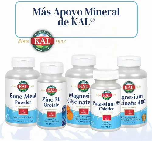 Vista 5 de KAL Citrato de calcio con tabletas D 1000 UI, 1000 mg, 90