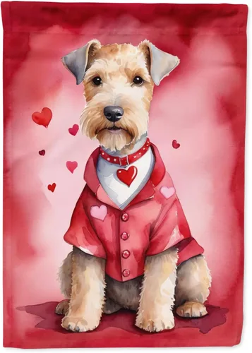 Vista 176 de Caroline's Treasures DAC5252GF Affenpinscher - Bandera de jardín con texto en inglés "My Valentine", bandera decorativa para patio exterior, patio