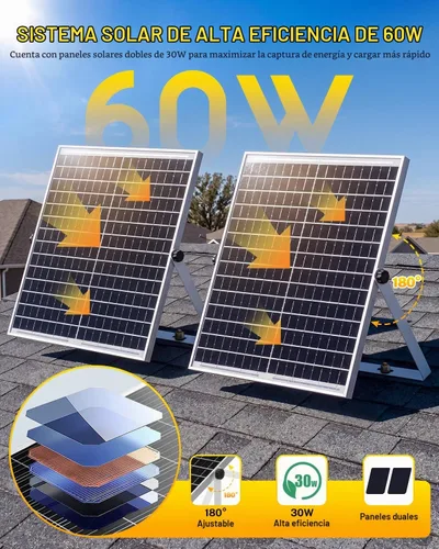 Vista 5 de Ventilador de escape solar de 14" para invernadero con batería recargable