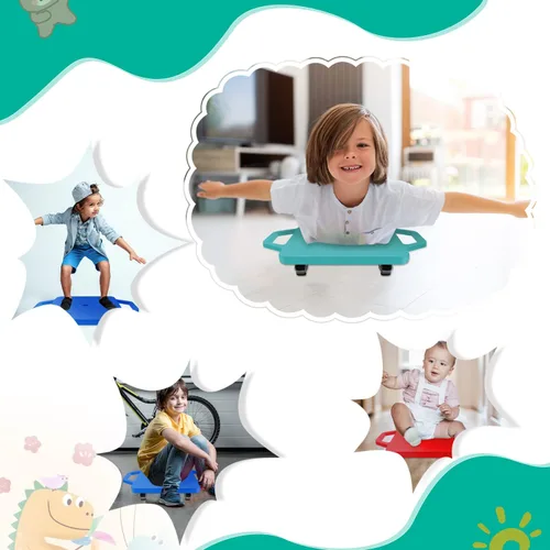 Vista 7 de Patinete deportivo con asas, patinete de piso, patinete sentado para actividades deportivas infantiles, edad: más de 6 años