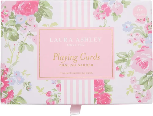 Vista 9 de Laura Ashley Heirloom Cottage Cartas de Juego – Juego de 2 Barajas de Cartas Estándar en Elegante Caja de Almacenamiento – Cartas de Póquer y Bridge