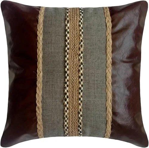 Vista 31 de The HomeCentric Funda de cojín para silla, funda de almohada texturizada, 12 x 12 pulgadas (11.8 x 11.8 in), funda de almohada de piel sintética 11.
