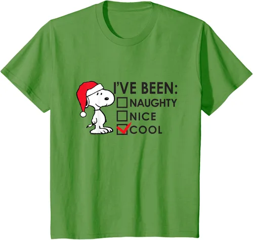Vista 14 de Peanuts - Camiseta de Navidad fresca de Snoopy, Azul Blanco