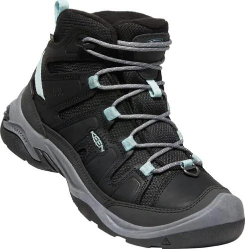 Vista 2 de KEEN Circadia Botas de senderismo de altura media para mujer, NegroAzul Nube