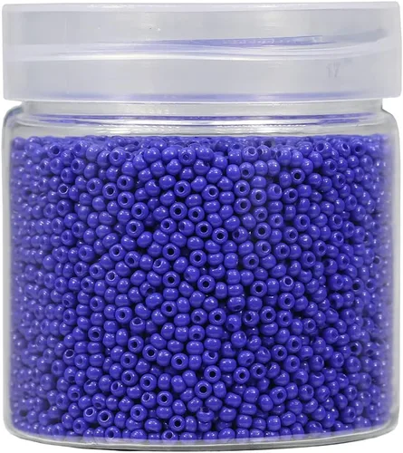 Vista 27 de Bala&Fillic Tamaño casi uniforme Cuentas de semillas redondas de color verde ejército de 2 mm Aproximadamente 10000 piezas/110 gramos en caja