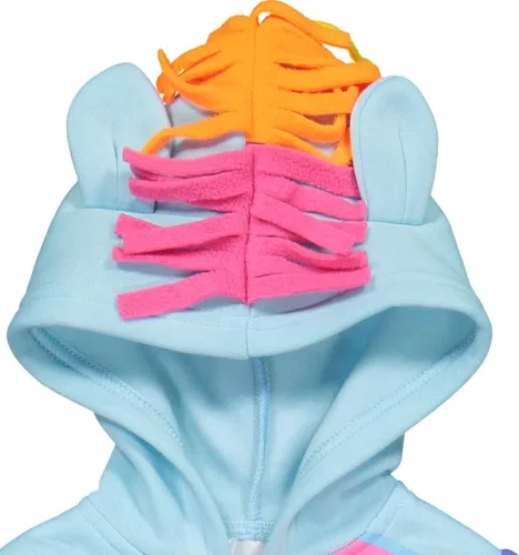 Vista 6 de My Little Pony Disfraz de Rainbow Dash para bebés y niñas con capucha para niños pequeños