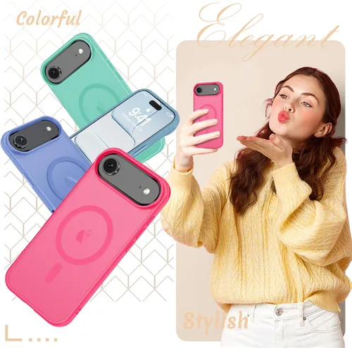 Vista 114 de Funda para Google Pixel 10 Pro XL, cubierta magnética mate, color negro Fit for MagSafe, Screen Protector included, Shockproof Military Grade