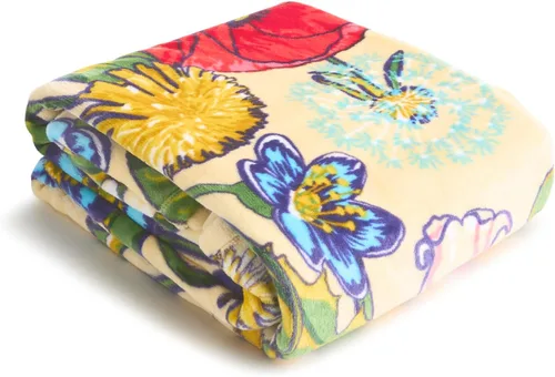 Vista 2 de Vera Bradley Manta de forro polar para mujer, manta de felpa suave para sofá, dormitorio y decoración del hogar