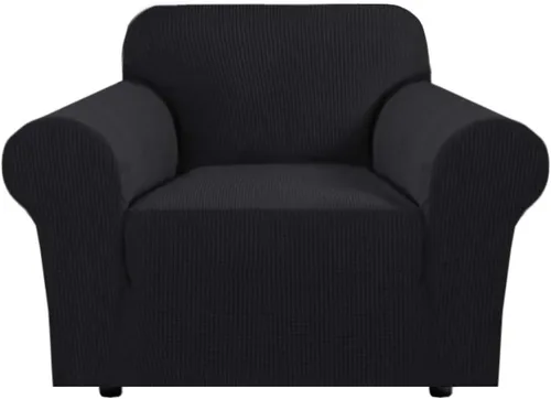 Vista 32 de H.VERSAILTEX Funda elástica para sofá, fundas suaves para muebles de 3 cojines, con tela jacquard gruesa a cuadros con parte inferior elástica, sofá