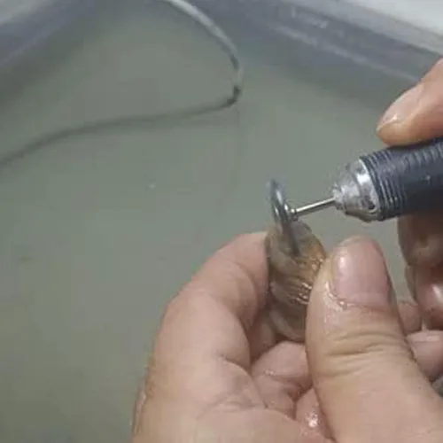 Vista 5 de 20 cepillos de rueda de alambre de acero inoxidable en forma de T de Cepillos de alambre de acero inoxidable que prensan para el óxido, pintura