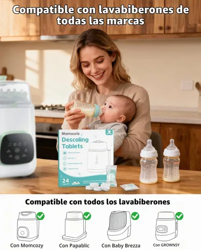 Vista 6 de Tabletas descalcificadoras para lavadora de biberones, 24