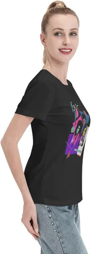 Vista 5 de Soda Stereo T Shirts Women's Loose Fit Casual Cotton Comfort Round Neck Short Sleeve Tees Clothing
