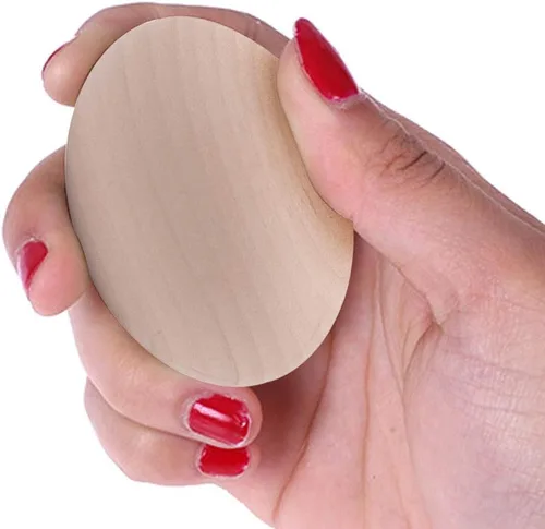 Vista 3 de Huevos de Pascua SallyFashion falsos, 15 unidades, de madera, sin pintar, juego para manualidades, decoración de cocina, alimento de juguete