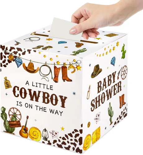 Vista 12 de Fowecelt Baby in Bloom - Caja de tarjetas de fiesta, decoración de baby shower, recuerdos de fiesta, decoraciones de baby shower para niña, caja