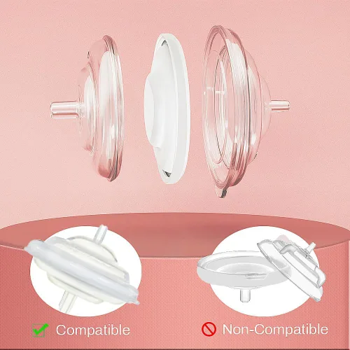 Vista 9 de 8 válvulas de pico de pato y 2 membranas para piezas de extractor de leche Spectra Accesorios de bomba de silicona sin BPA compatibles