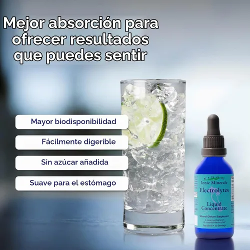 Vista 3 de Eidon Electrolytes - Gotas de electrolitos líquidos, suplemento mineral iónico para añadir al agua, reponer y equilibrar el equilibrio