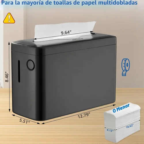 Vista 2 de Pollock - Dispensador de toallas de papel para encimera, comercial, color 5857X-Negro